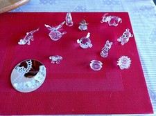 GRUPPO 12 PEZZI OGGETTI SWAROVSKI SOGGETTI VARI