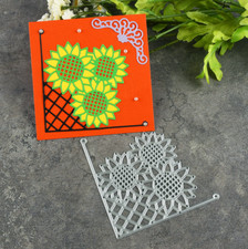 Stampo artigianale girasole fiori metallo fustelle scrapbooking carta carta carta stencil