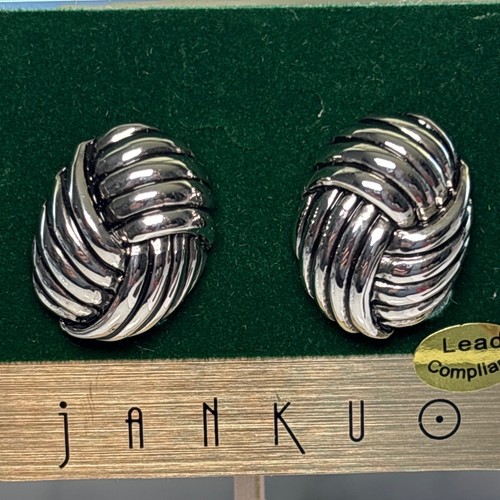 Orecchini clip metallo tono - metallo,