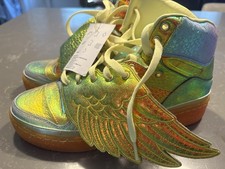 Adidas Jeremy Scott Foil taglia 9,5 iridescenti