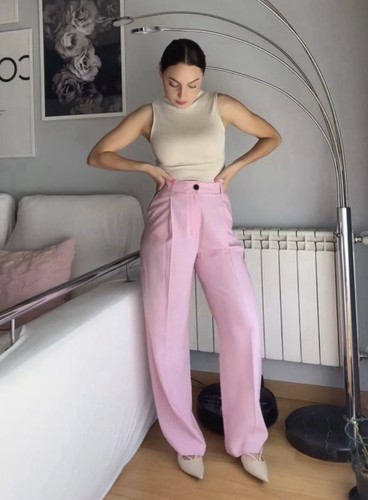 Pantalone plissettato zara - pantalone,