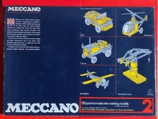 Gioco da tavolo Meccano 2 vintage ruote viti dadi metallo