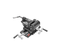 VALEX MORSA A CROCE PER TRAPANO A COLONNA 2 ASSI GANASCE 125MM DA BANCO