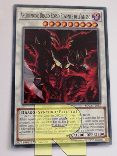 Arcidemone drago rosso - drago, rovente