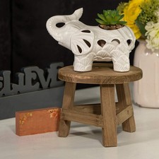 Mini sgabello in legno porta