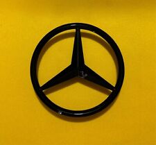 Logo Stemma Posteriore 80mm PER MERCEDES NERO LUCIDO