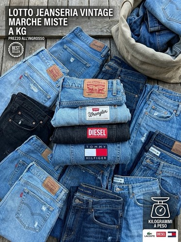 Lotto jeanseria vintage kg - jeanseria, a