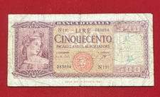 Numismatica Banconota 500 LIRE