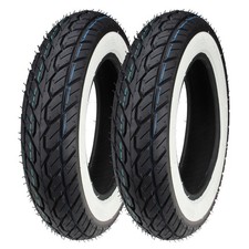 Set pneumatici parete bianca 2 pezzi 3.50 - 10 per Vespa PK PX 50 80 125 150 200 XL