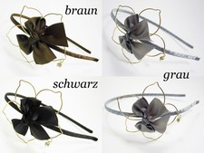 Elegante Cerchietto Con Fiocco E Fiore In Strass