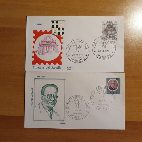 1975 fdc italia - fdc, fontana