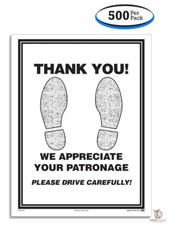 Footprint Paper Car Floor Mats