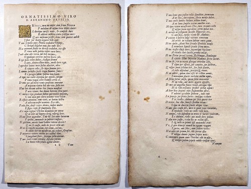 Abramo ortelio poesia lode - di,