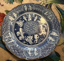 Antico piatto in ceramica di