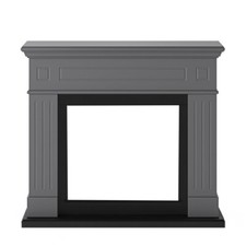 Rivestimento Decorativo Finto Camino in Legno Grigio Tagu Larsen