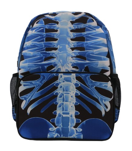 Zaino ray blu scheletro - zaino, x-ray