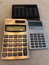 Lotto di 3 Casio e Sharp