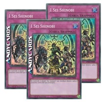 I SEI SHINOBI 3x • (The Six Shinobi) • Super R • SPWA IT008 • 1Ed • Yugioh!