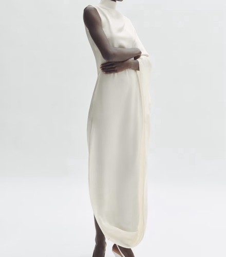 Maxi abito drappeggiato