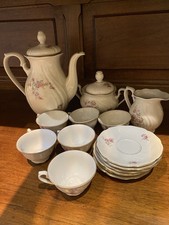 Seltmann Weiden Bavaria USZ Servizio Completo 6 Pezzi Tè Caffè Più 3 Pezzi