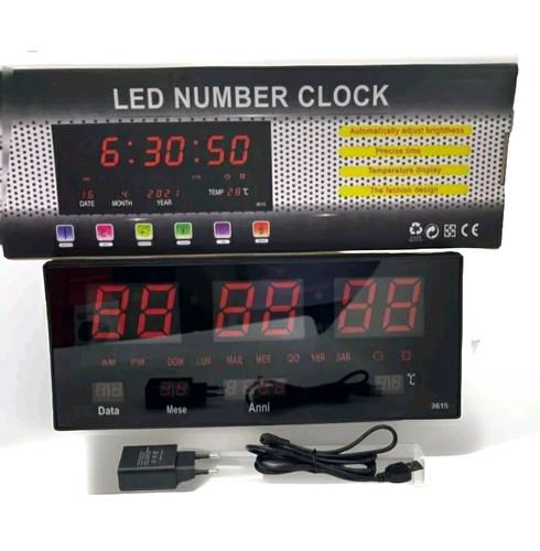 Orologio digitale led - digitale, rosso