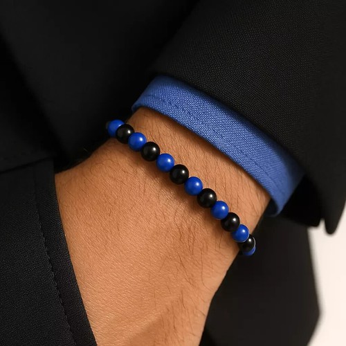 Bracciale perle nero - nero, inter