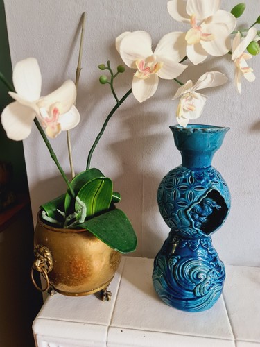 Vaso giapponese kutani lava - vaso,