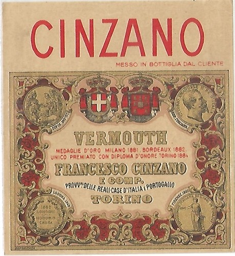 Torino 1900 cinzano vermouth - 1900,,