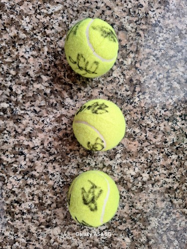 Palline tennis autografate - da,