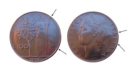 Errore 100 lire 1978 - errore,