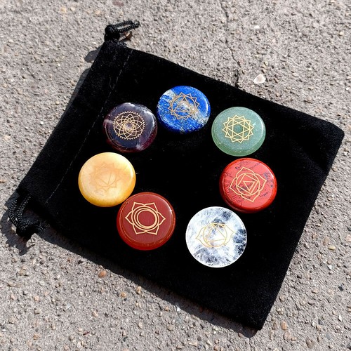 Set palme pietra chakra - 7,