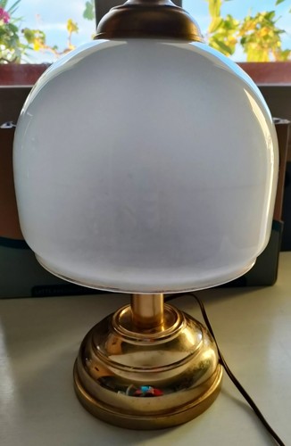 Lampada tavolo ottone e - lampada, da