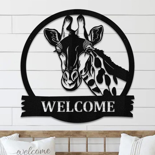 Insegna personalizzata giraffa - insegna,