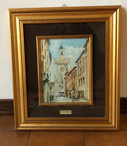 Quadro tela olio firmato - a,