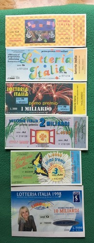 Biglietto lotteria italia con - italia,