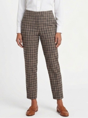 Pantalone abito quadri misto - pantalone,