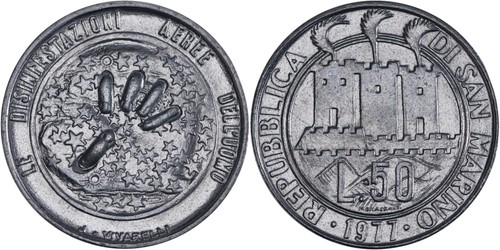 San marino lire acciaio - san,