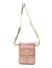 💖Rara borsa a tracolla Balenciaga vintage rosa monogramma pelle/poliestere