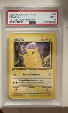 Pikachu Set Base 58/102 prima edizione - first edition ITA PSA 9 Mint