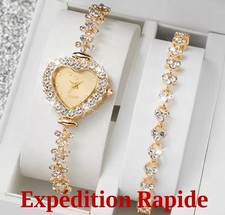 2pcs montre coeur quartz - ✨,
