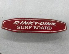 Tavola da Surf Rinky-Dink Vintage Acciaio Ruote Metallo Skateboard Legno Rinky