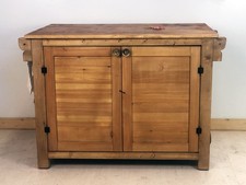 Consolle Isola Cucina uso snack COUNTRY in legno massello 125x60h90cm SU MISURA