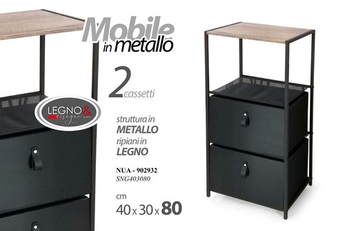 Mobiletto comodino salvaspazio - comodino,