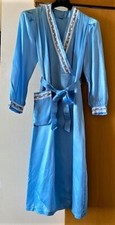 Vestaglia donna in seta azzurra da camera sartoriale