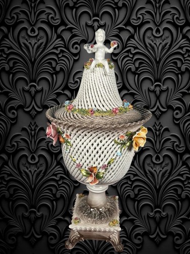 Vaso centrotavola vintage con - vintage,