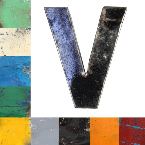 Lettere vintage metallo v - in,