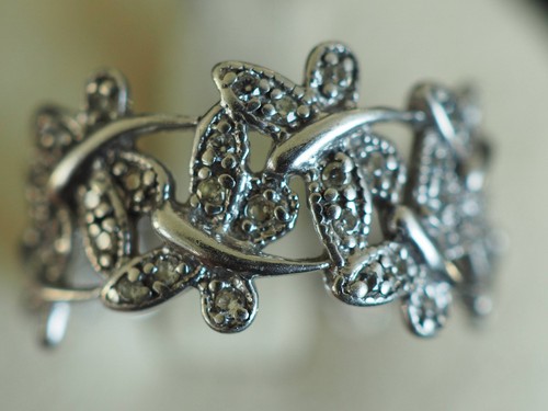 Bague vintage argent massif - argent,