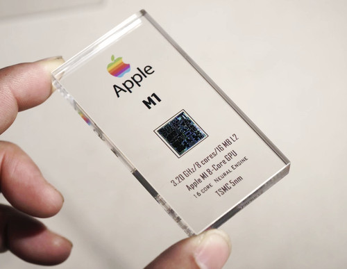 Chip apple realizzato con - chip, m1.