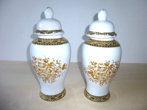 Coppia vasi porcellana - in,
