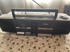 stereo portatile vintage, Philips boombox, funzionante